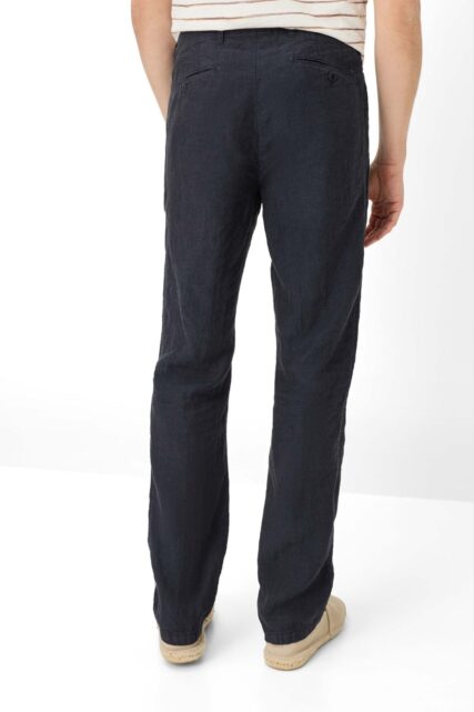 Granatowe Spodnie z Lnu Evans Brax