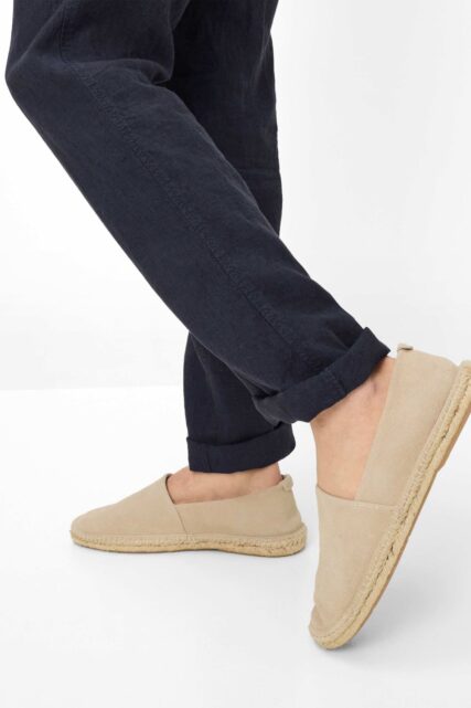 Granatowe Spodnie z Lnu Evans Brax