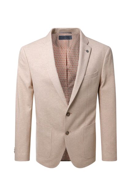 Marynarka Michel Kremowa ze Wzorem Pierre Cardin