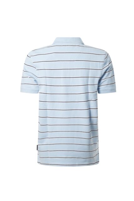 Błękitne Polo w Paski Pierre Cardin
