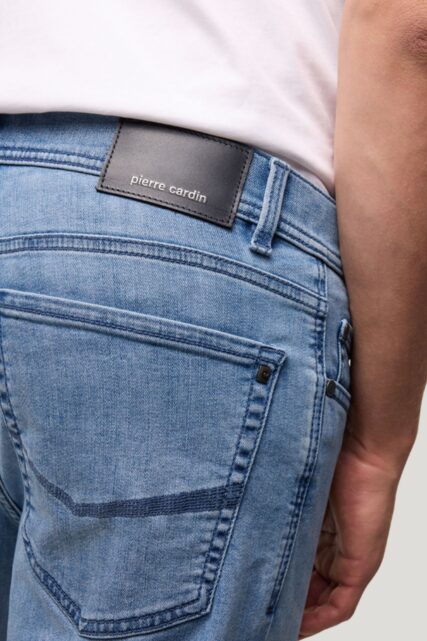 Jasnoniebieskie Szorty z Jeansu Pierre Cardin