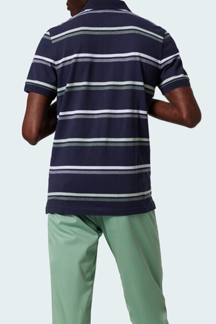 Granatowe Polo w Paski Pierre Cardin