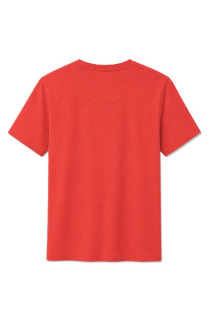 Czerwony T-shirt z Nadrukiem Pierre Cardin