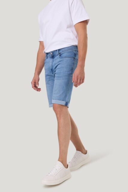 Jasnoniebieskie Szorty z Jeansu Pierre Cardin