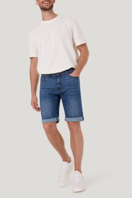 Niebieskie Szorty z Jeansu Pierre Cardin