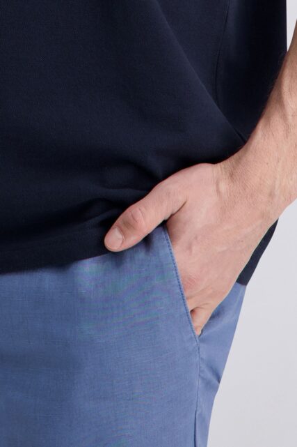 Granatowa Koszulka Polo z Kieszonką Pierre Cardin