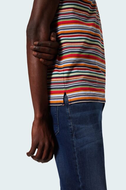 Wielobarwne Polo w Paski Pierre Cardin