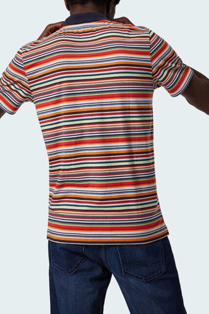 Wielobarwne Polo w Paski Pierre Cardin