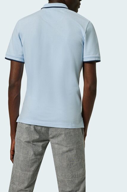 Błękitne Polo z Kieszonką Pierre Cardin