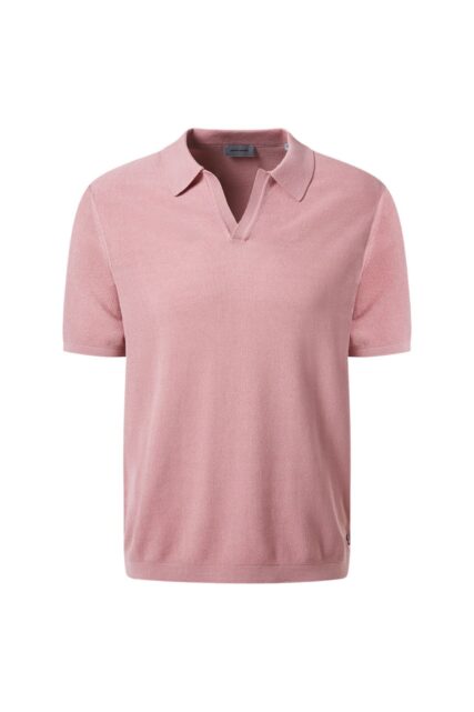 Dzianinowa Koszulka Polo Różowa Pierre Cardin