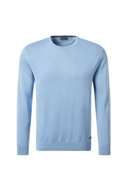 Bawełniany Sweter w Kolorze Błękitnym Pierre Cardin