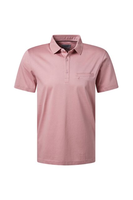 Koszulka Polo Gładka Różowa Pierre Cardin