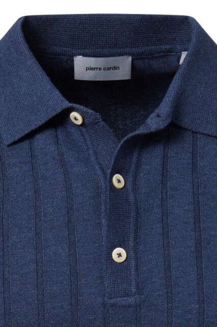 Dzianinowe Polo w Kolorze Granatowym Pierre Cardin