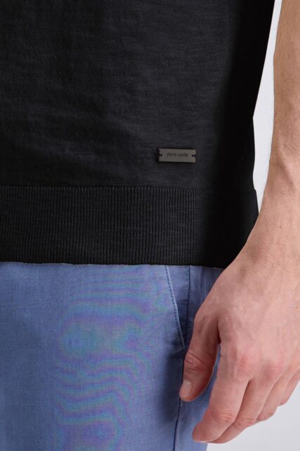 Dzianinowe Polo Ciemnogranatowe Pierre Cardin