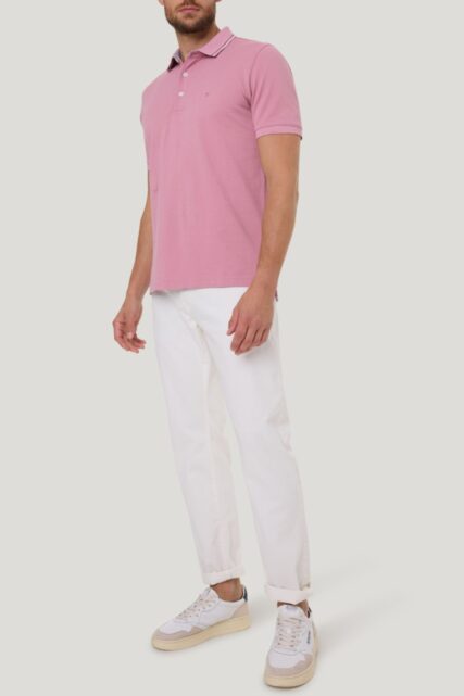 Różowa Koszulka Polo Pierre Cardin