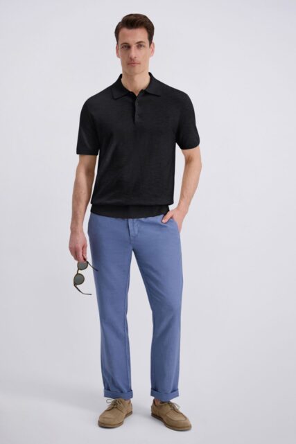 Dzianinowe Polo Ciemnogranatowe Pierre Cardin