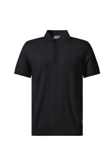 Dzianinowe Polo Ciemnogranatowe Pierre Cardin