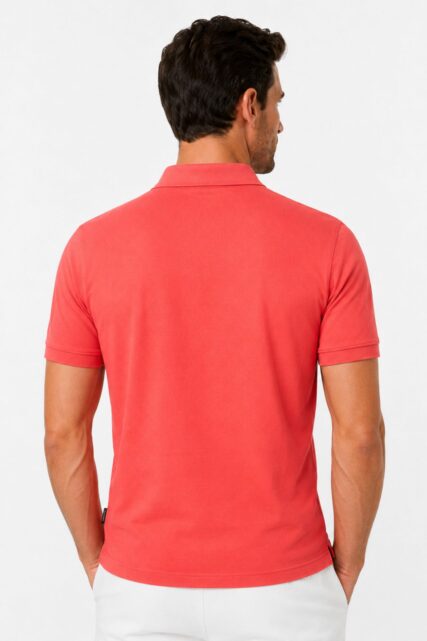 Koszulka Polo Pique Koralowa Pierre Cardin