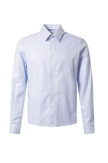 Błękitna Koszula z Mikrowzorem Pierre Cardin